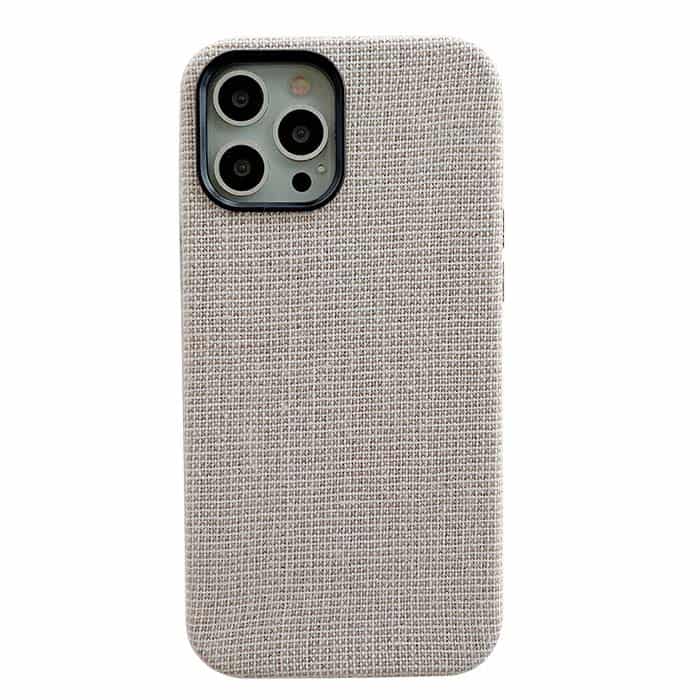 iPhone 13 Pro Max Fabric Case - Light Grey