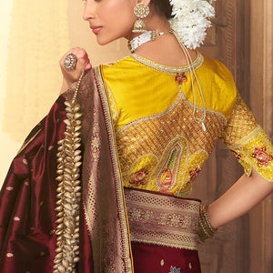 Precious Maroon Pure Viscose Dola Silk Saree With Susurrous Blouse Piece