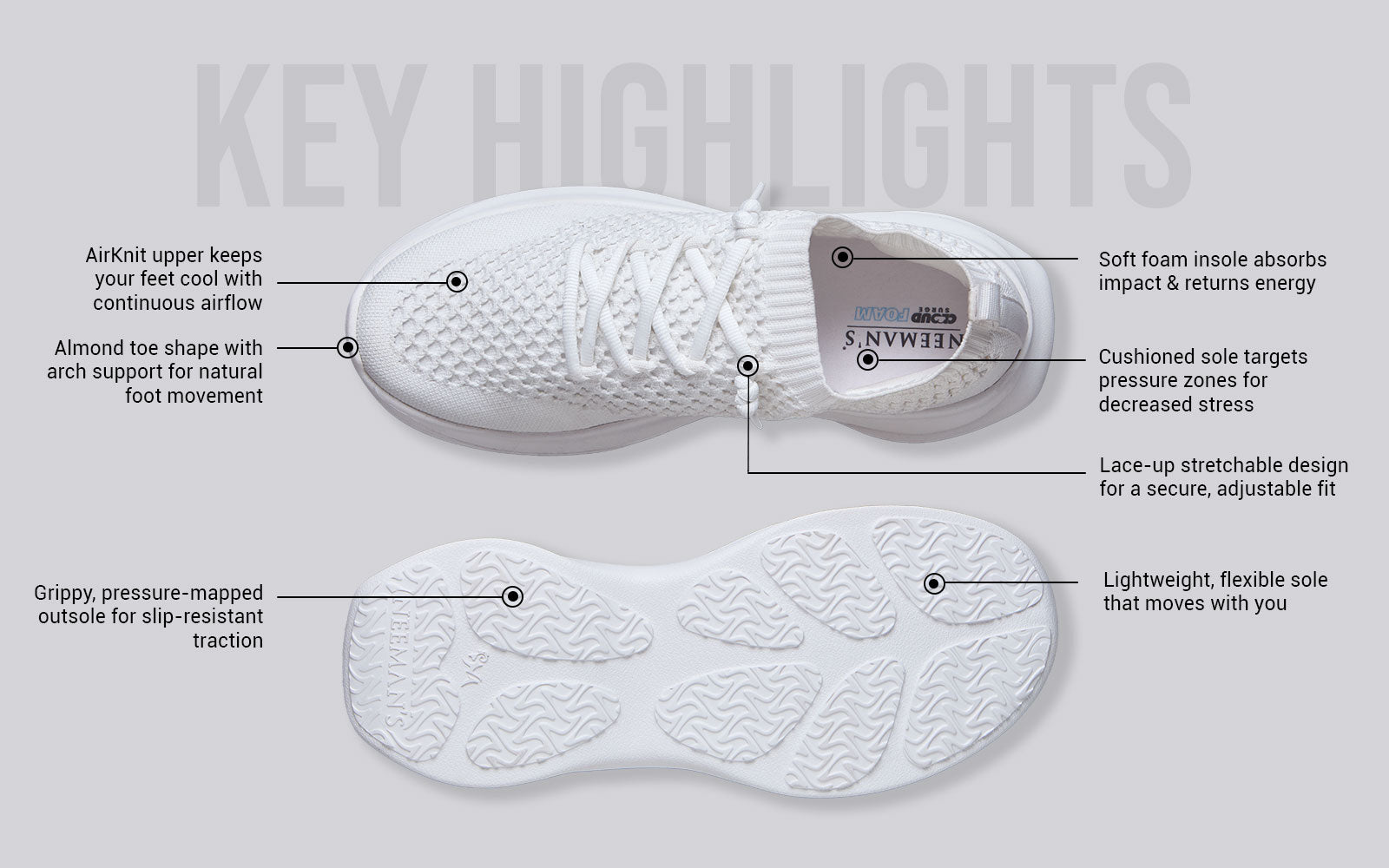 Knit Gliders : White