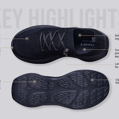 Knit Gliders : Black