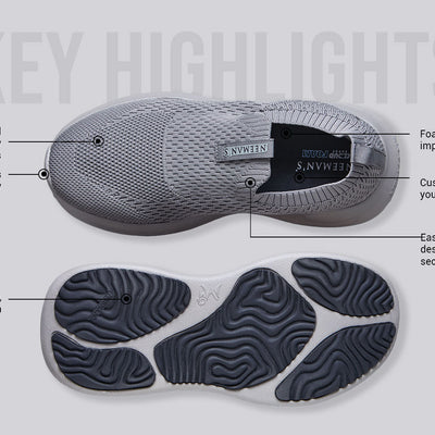 Knit Trainers For Women : Grey