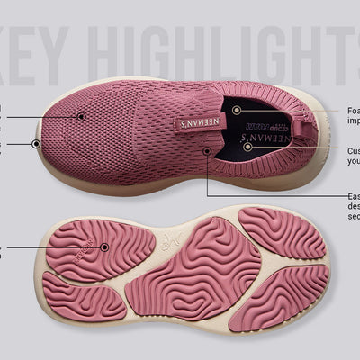 Knit Trainers For Women : Pink