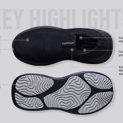 Knit Trainers For Women : Black