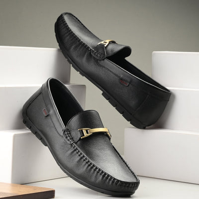 Egoss Casual Leather Loafers Shoes For Men