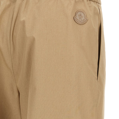 Moncler Grosgrain Logo Patch Pants
