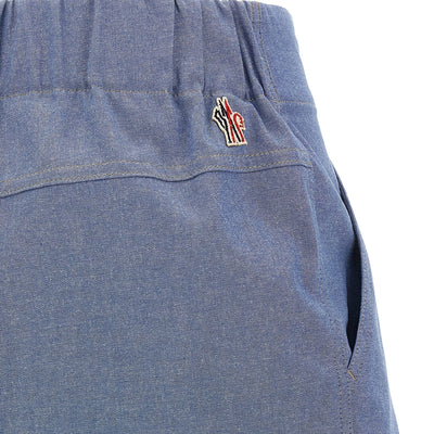 Moncler Grenoble Chambray Cotton Shorts