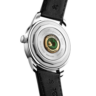 Longines Conquest Heritage Black Lacquered Polished Dial Men 40mm