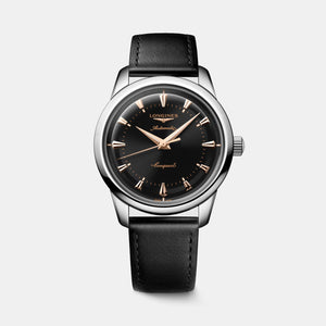 Conquest Heritage Men Automatic Black Dial Analog Leather Watch L16504522