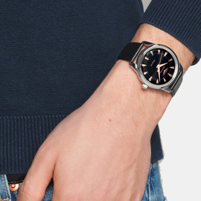 Conquest Heritage Men Automatic Black Dial Analog Leather Watch L16504522