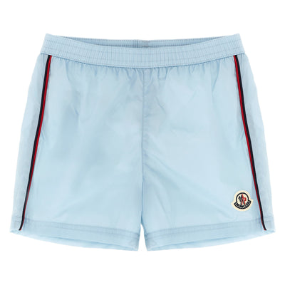 Moncler Enfant Tricolor Piping Swimsuit