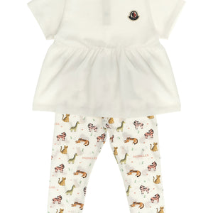 Moncler Enfant Animal Print T-shirt + Leggings Set