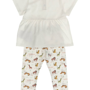 Moncler Enfant Animal Print T-shirt + Leggings Set