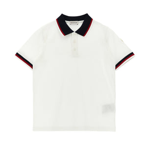 Moncler Enfant Tricolor Polo Shirt