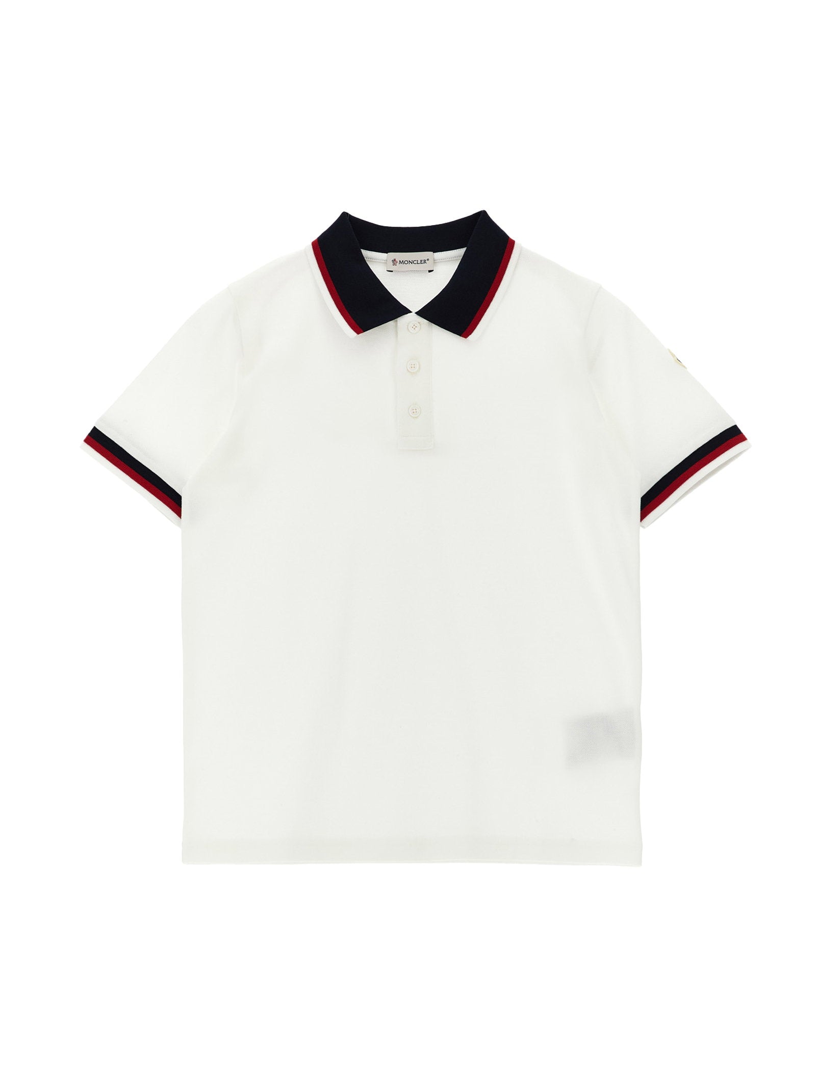 Moncler Enfant Tricolor Polo Shirt