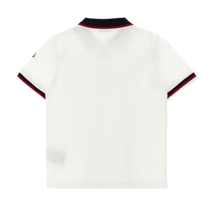 Moncler Enfant Tricolor Polo Shirt