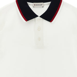 Moncler Enfant Tricolor Polo Shirt