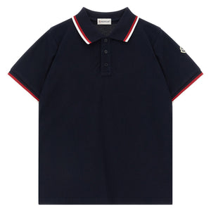 Moncler Enfant Tricolor Polo Shirt