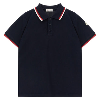 Moncler Enfant Tricolor Polo Shirt