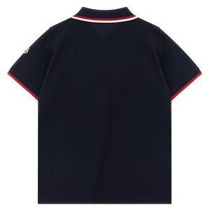 Moncler Enfant Tricolor Polo Shirt