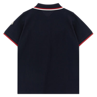 Moncler Enfant Tricolor Polo Shirt