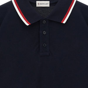 Moncler Enfant Tricolor Polo Shirt