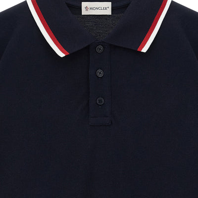 Moncler Enfant Tricolor Polo Shirt