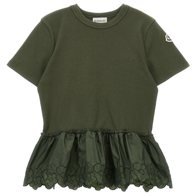 Moncler Enfant Floral Embroidery T-shirt