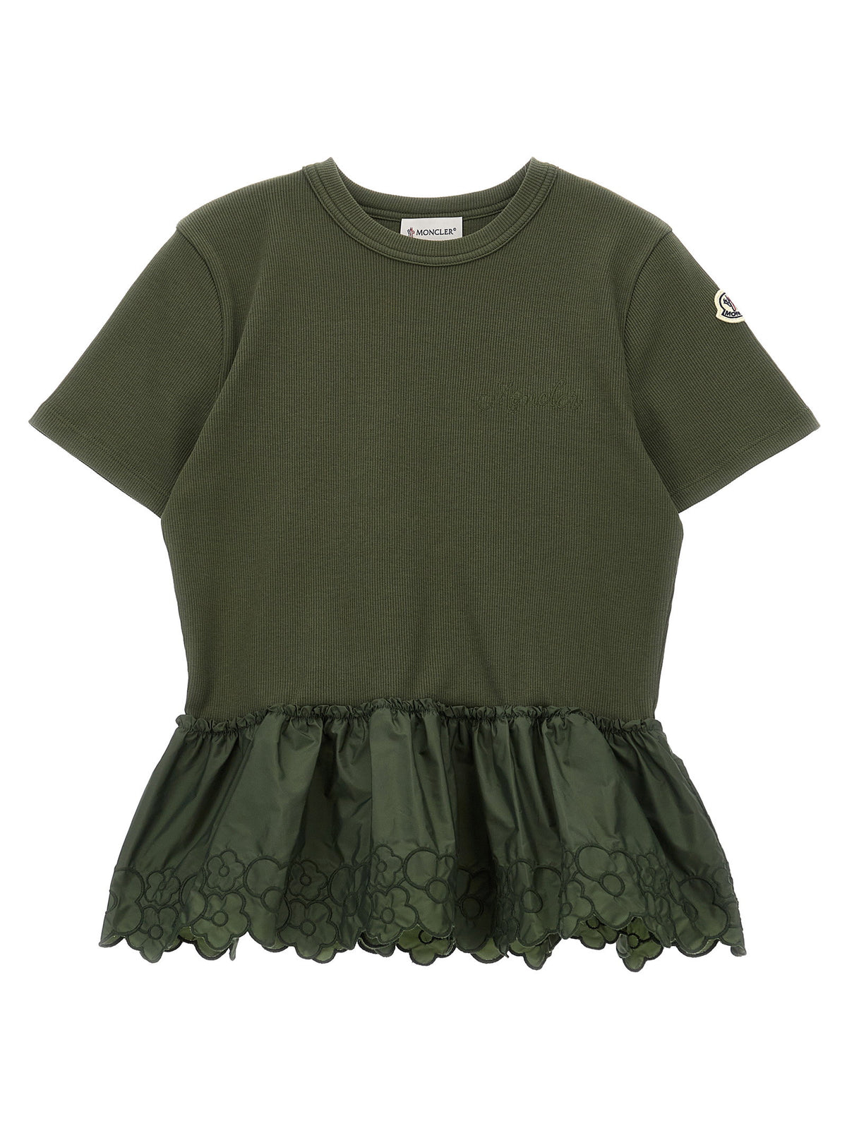 Moncler Enfant Floral Embroidery T-shirt