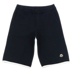 Moncler Enfant Logo Patch Bermuda Shorts