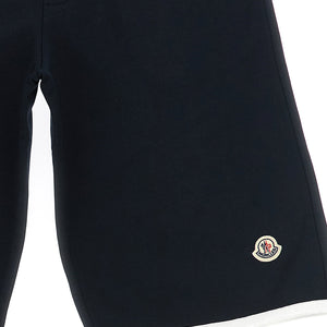 Moncler Enfant Logo Patch Bermuda Shorts