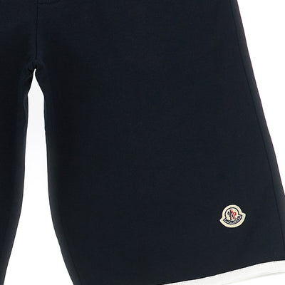 Moncler Enfant Logo Patch Bermuda Shorts
