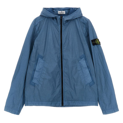Stone Island Junior Crinkled Effect Nylon Jacket
