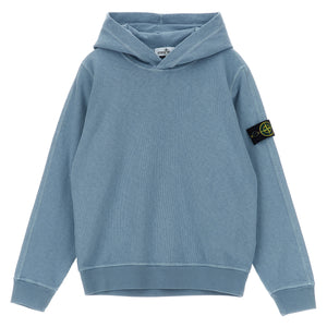 Stone Island Junior Malfilé Cotton Hoodie