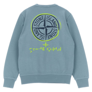 Stone Island Junior Logo Print Sweatshirt