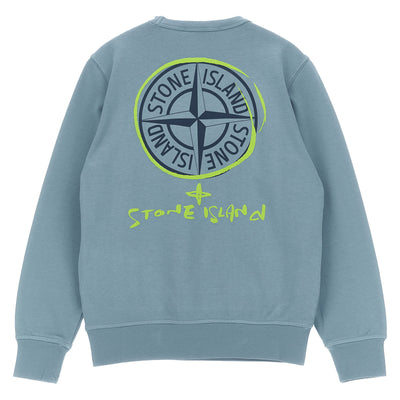 Stone Island Junior Logo Print Sweatshirt