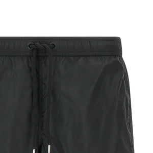 Moncler Logo Patch Swim Shorts