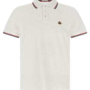Moncler Tricolor Trim Polo Shirt