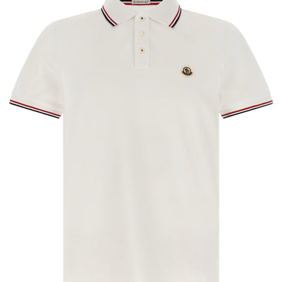 Moncler Tricolor Trim Polo Shirt