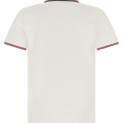 Moncler Tricolor Trim Polo Shirt