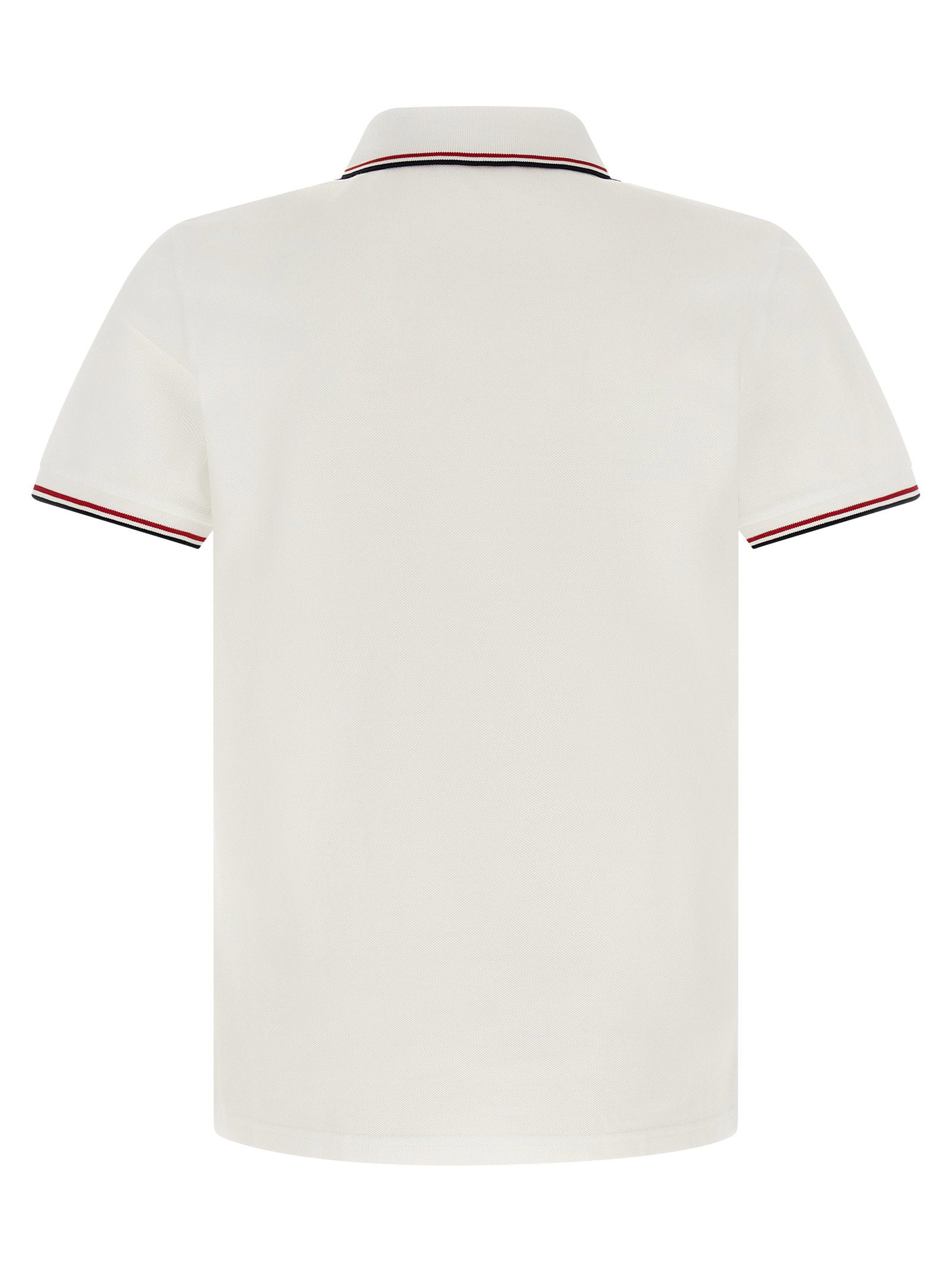 Moncler Tricolor Trim Polo Shirt