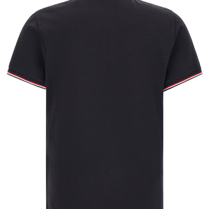 Moncler Tricolor Trim Polo Shirt