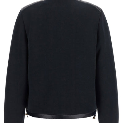 Moncler Two-material Padded Cardigan