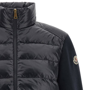 Moncler Two-material Padded Cardigan