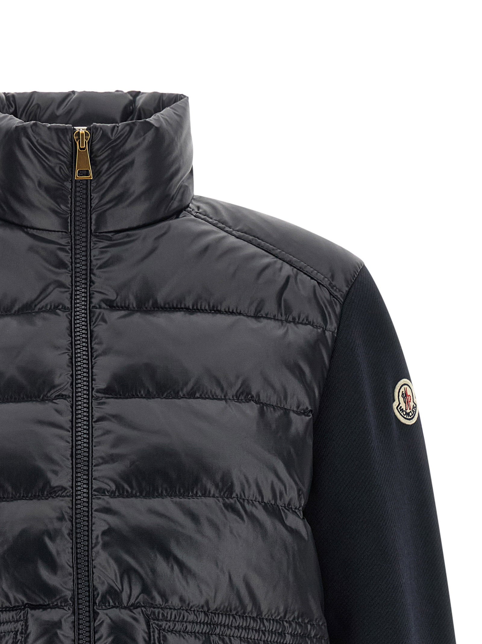 Moncler Two-material Padded Cardigan