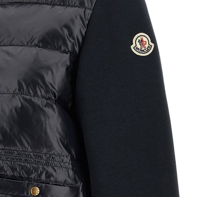 Moncler Two-material Padded Cardigan