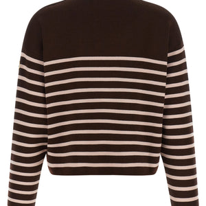 Moncler Striped Sweater With Embroidery
