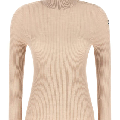 Moncler Textured Wool Turtleneck Sweater
