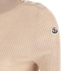Moncler Textured Wool Turtleneck Sweater