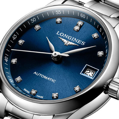 Longines Master Collection Sunray Blue Dial Women 25.5mm