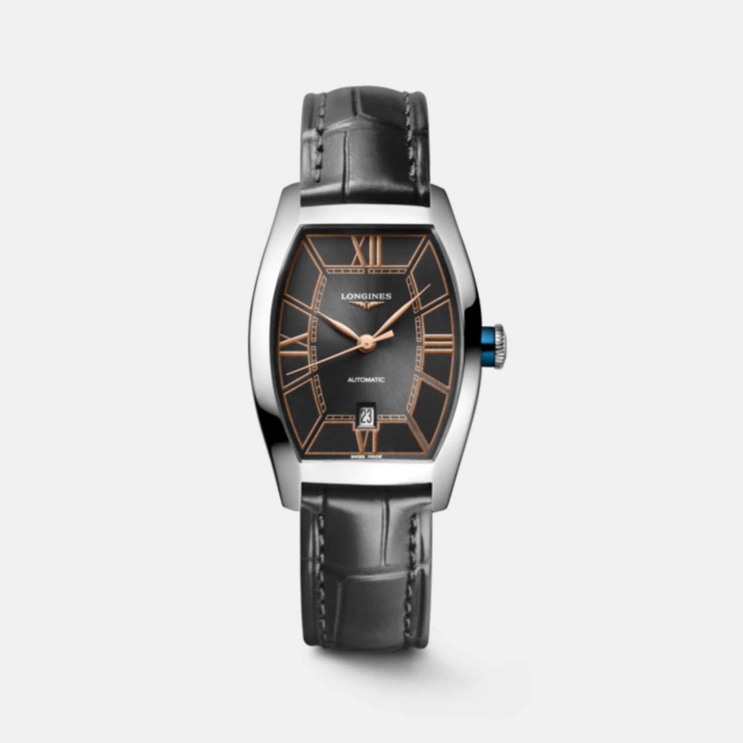 Evidenza Women Automatic Anthracite Dial Analog Leather Watch L21424562